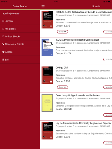 Colex Reader - náhled