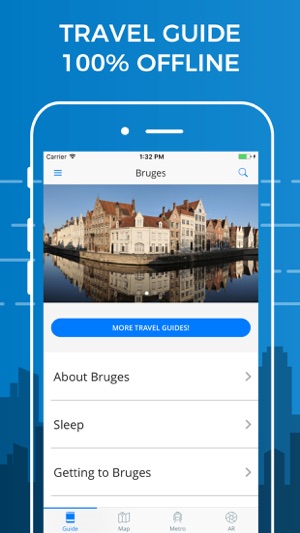 Bruges Travel Guide with Offline Street Map(圖1)-速報App