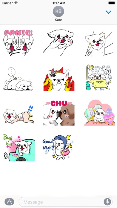 Adorable Pekingese Dog Sticker screenshot 3