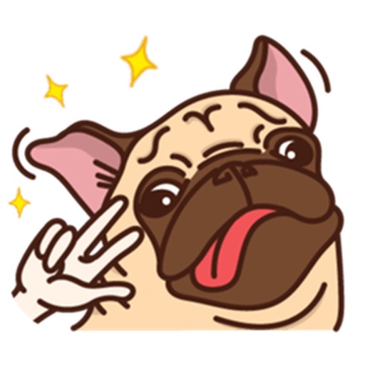 Cute Pug Dog PugMoji Stickers icon