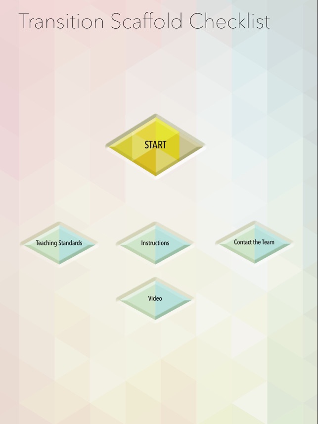 Transition Scaffold Checklist