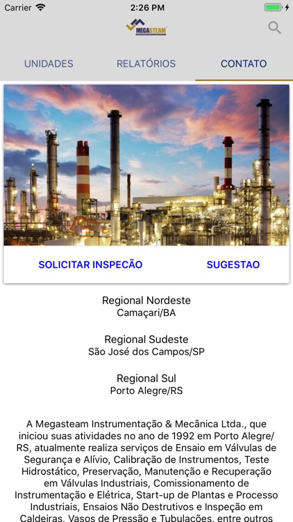 Megasteam Clientes e Parceiros