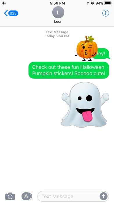 Fun Halloween Pumpkin Sticker screenshot 2