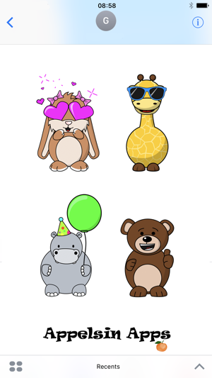 Appelsin Stickers - Animals Emoji - Animated(圖2)-速報App