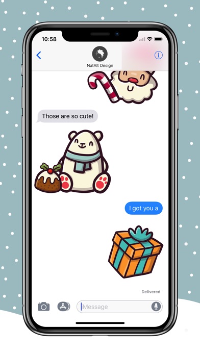 Cute Christmas Stickers screenshot 3