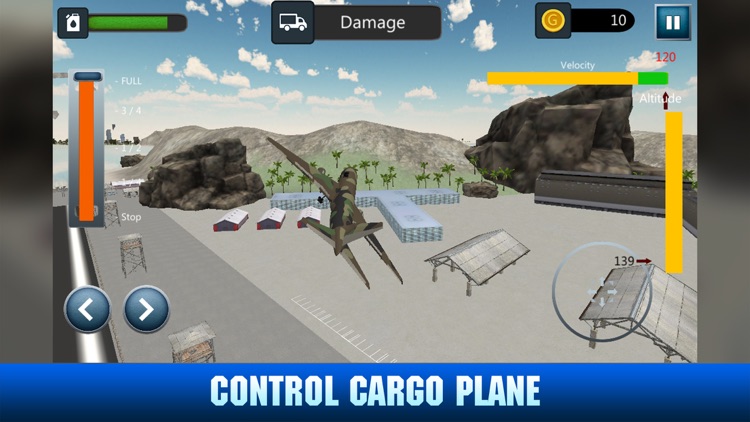 Cargo Army Plane Flight Sim 3D