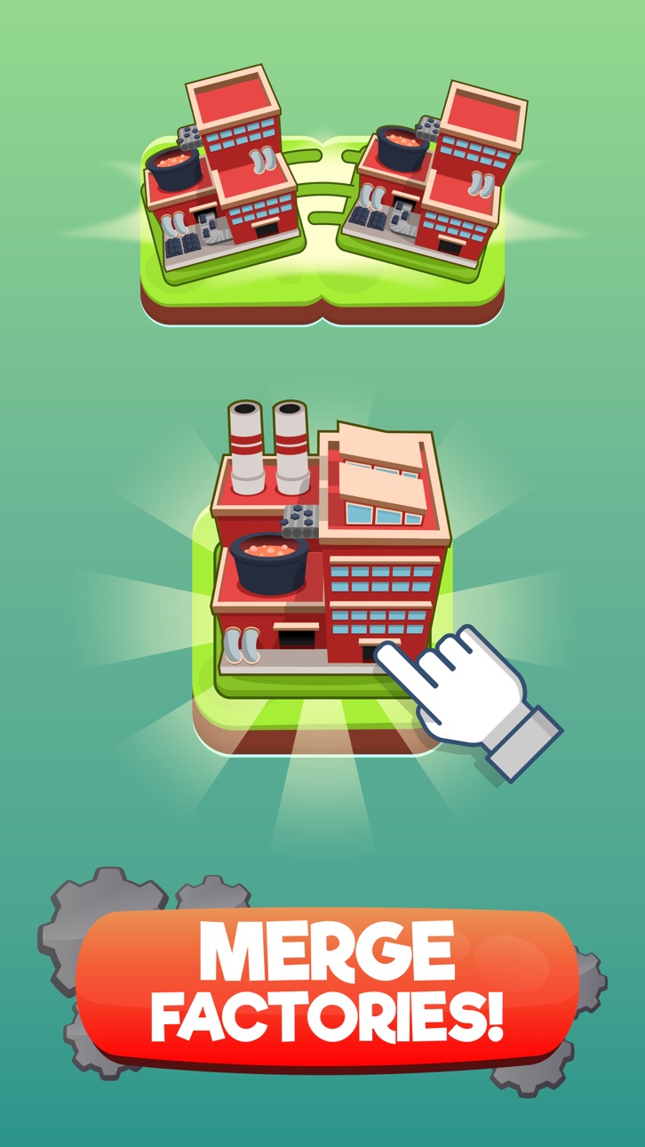 Merge Factories Hack screenshot 1 - iOS game interface