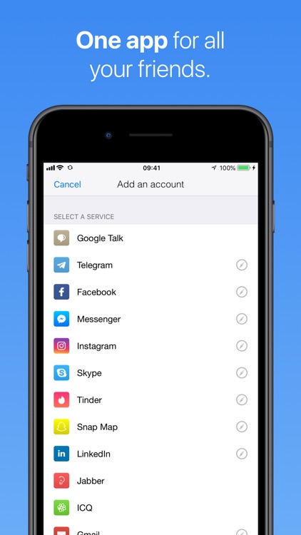 IM+ Pro for Facebook, Telegram
