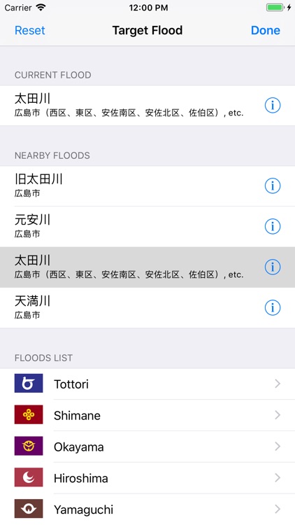 Floods Checker Chushikoku JPN