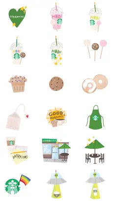 Captura de Pantalla 5 Starbucks Stickers iphone