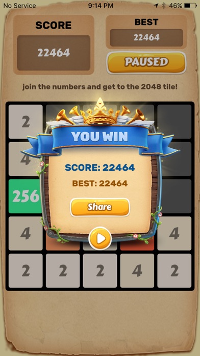 2048 Number Puzzle Game. screenshot 2