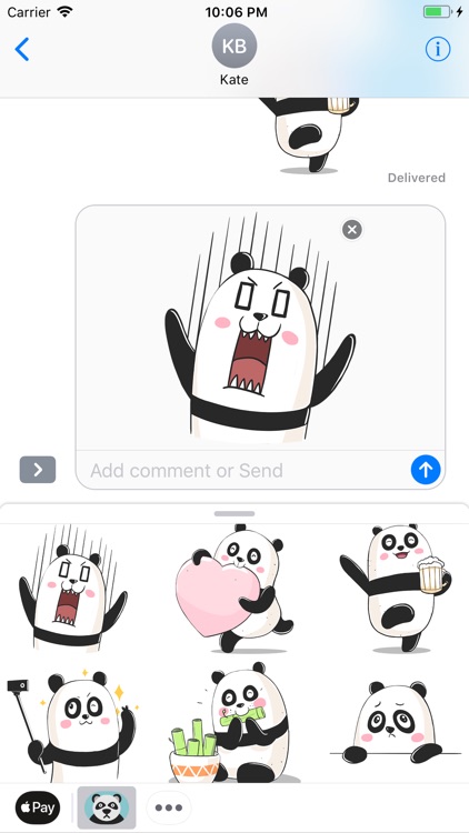 Panda! Stickers & Emoji Funny