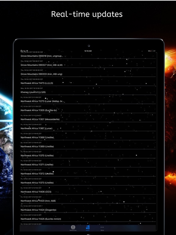 Meteorites screenshot