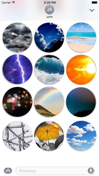 Weather Mood - cute nature stickers