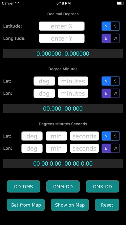 Co-ordinate Converter (Latitude & Longitude)