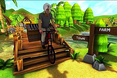 Farm Milk Delivery Bicycle 3D screenshot 2