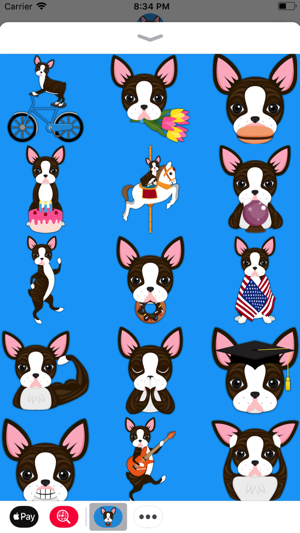 Brindle Boston Terrier Emoji(圖4)-速報App