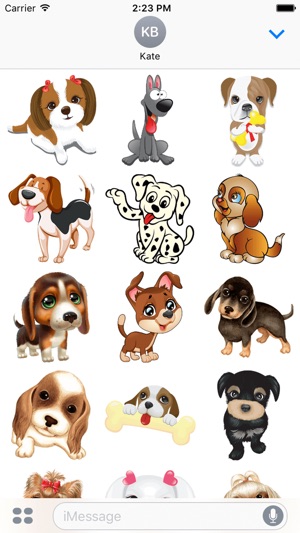 Happy Cute And Fun Puppy Dog Emoji Photo Stickers(圖2)-速報App