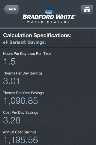 eF® Efficiency Calculator screenshot 3