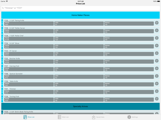 Screenshot #4 pour Cutlery Wishlist