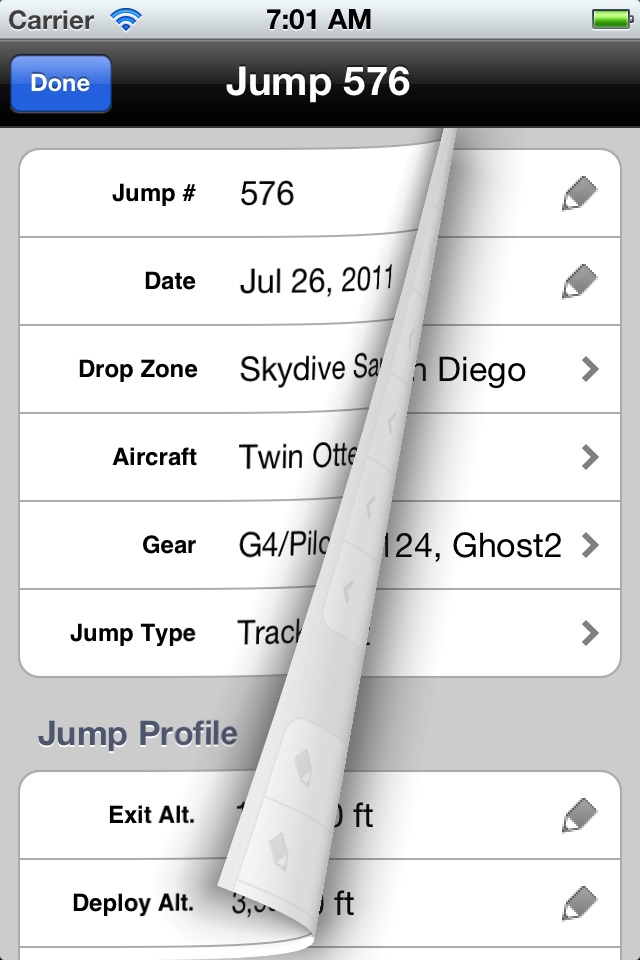 Skydiving Logbook screenshot 2