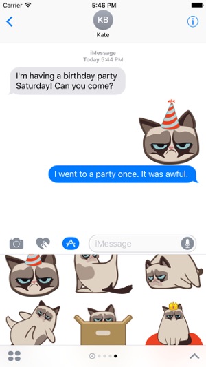 Grumpmoji Grumpy Cat Stickers(圖1)-速報App