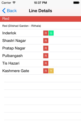 Delhi Metro Route Planner screenshot 3
