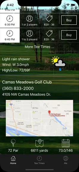 Game screenshot Camas Meadows Golf Tee Times apk