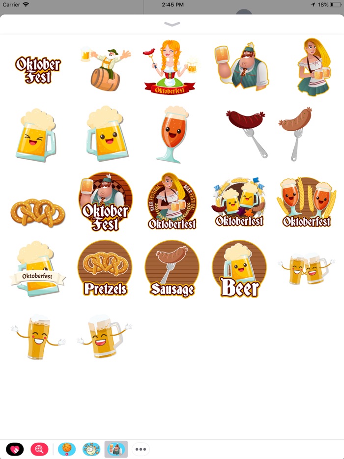 Animated Oktoberfest Stickers