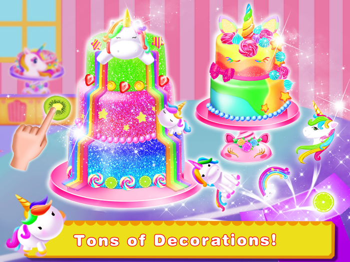 Unicorn Food-Cake Bakery Games