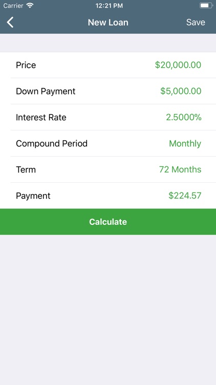 Personal deals loans calculator