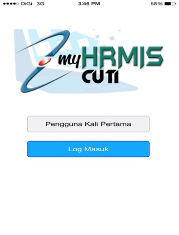 MyHRMIS Cuti - náhled