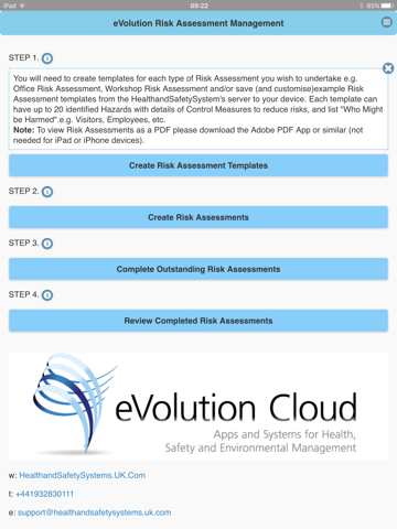 eVolution Risk Assessment screenshot 3