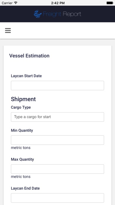 Freight Report screenshot 2