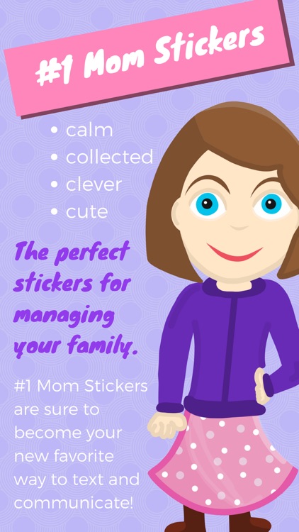 #1 Mom Stickers