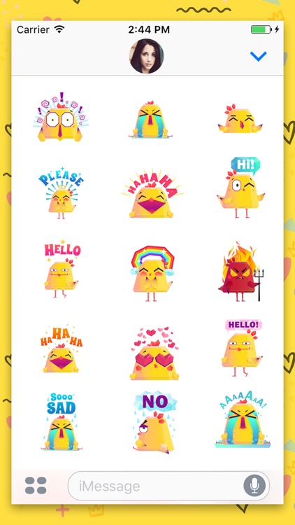 Chicken Emoji Animated Sticker