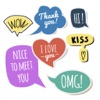 Speech Bubble Sticker Set