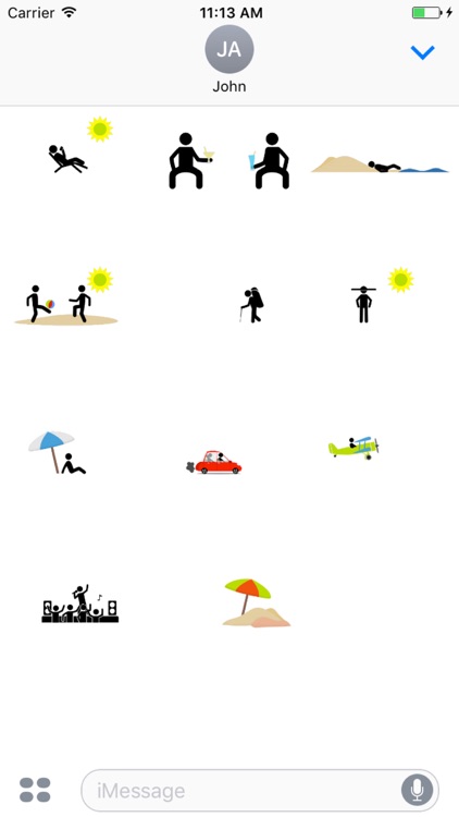 Animated Summer Silly Stickmen