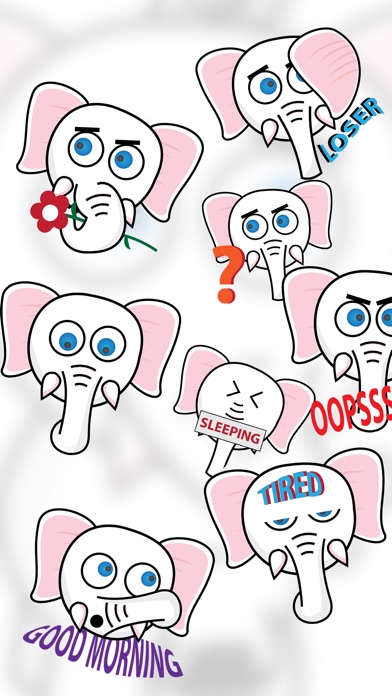 ElliMoji: Elephant Stickers screenshot 3