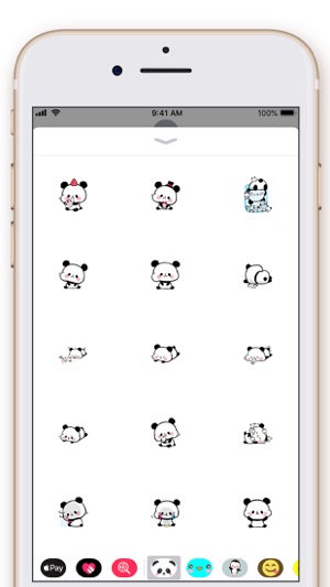 Cute Panda Kawaii Stickers(圖4)-速報App