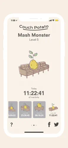 Captura de Pantalla 3 Couch Potato – Sit Tracker iphone
