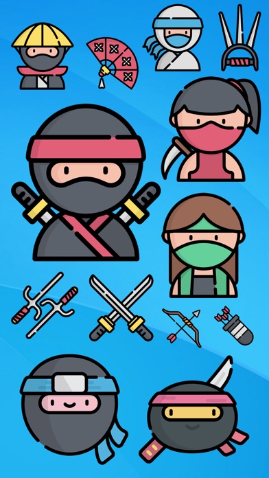 Clumsy Ninja Matching Go Go screenshot 1
