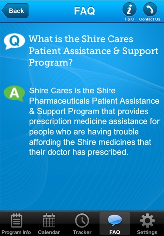 Shire Cares Mobile Application screenshot 4