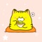Pudgy Cat Yellow Animated