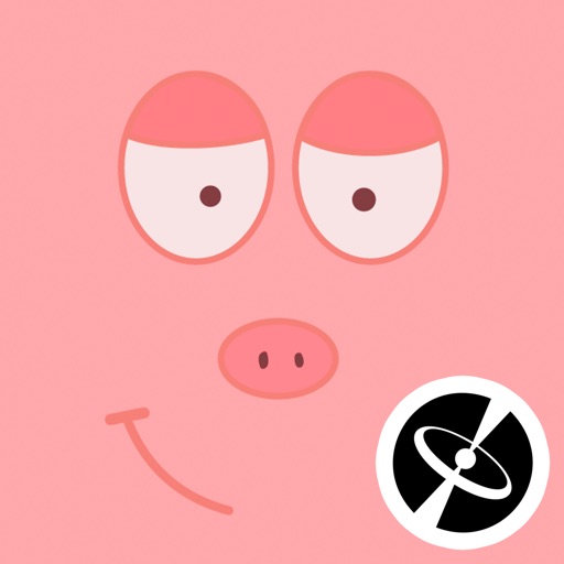 Pink Pig - Cute stickers icon