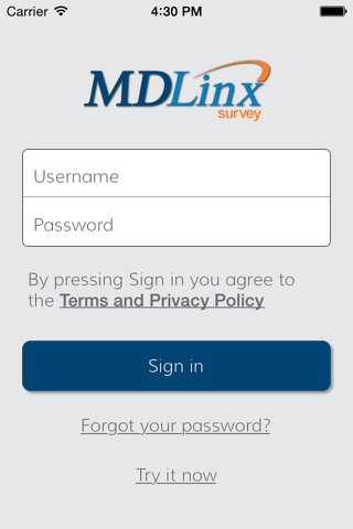 MDLinx Survey screenshot 2