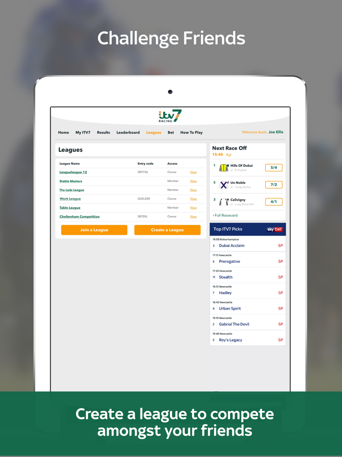 ITV7 Horse Racing Competition