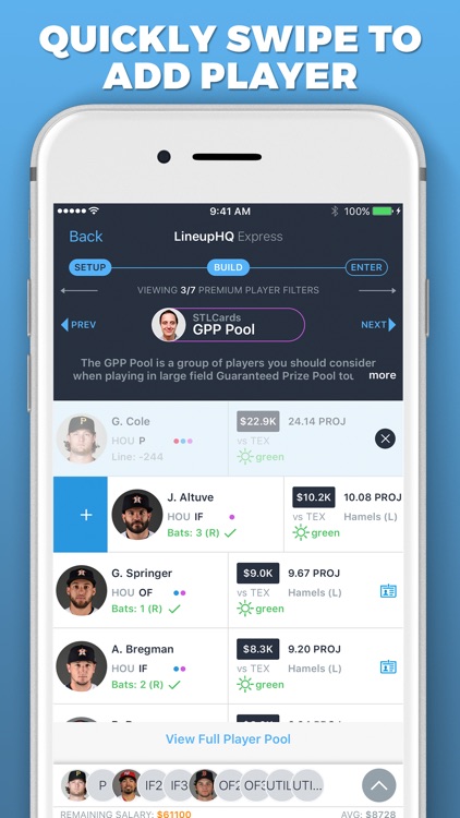 LineupHQ Express FantasyDraft screenshot-3