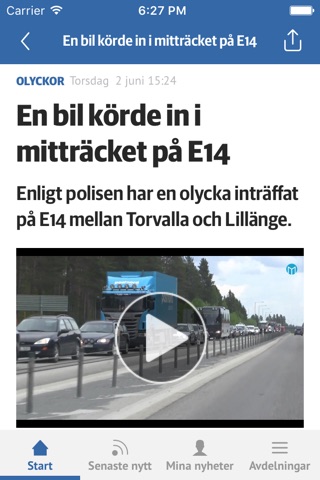 ÖP Nyhetsapp screenshot 2