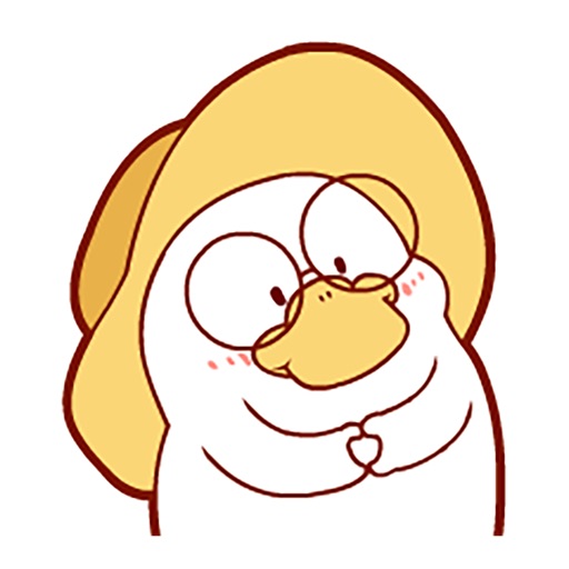 Cute Duck Mr.Ga Sticker